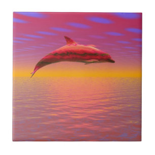 Dolphin Sunset Fliese