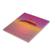 Dolphin Sunset Fliese (Seite)