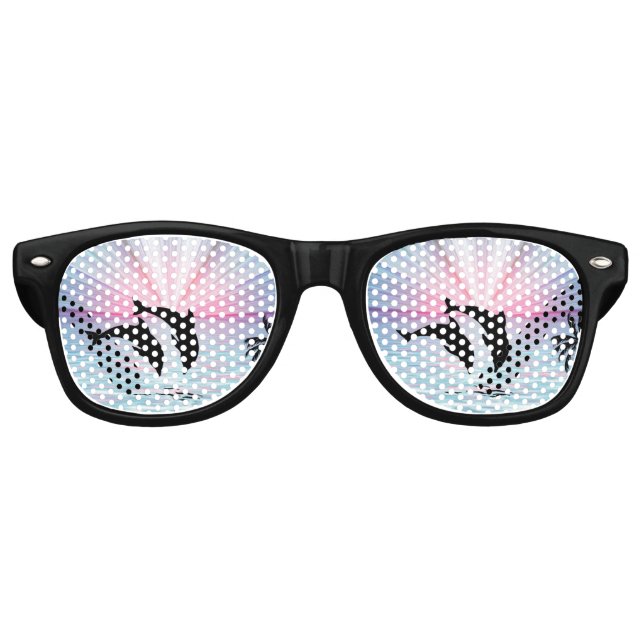 Dolphin Sunset Partybrille (Vorderseite)