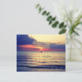 Dolphin Sunset Postkarte (Stehend Vorderseite)