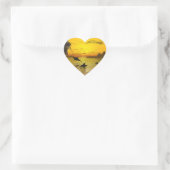 Dolphin Sunset Sticker (Tasche)