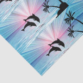 Dolphin Sunset Tissue Seidenpapier (Ausschnitt)
