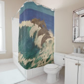 Dolphin Surfing Duschvorhang (Beispiel)