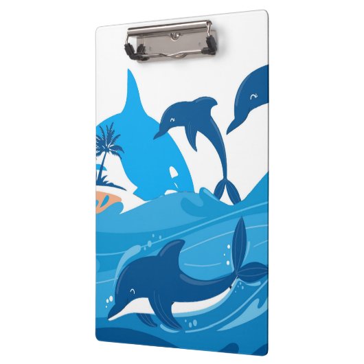 Dolphin Swim Clipboard Klemmbrett (Links)