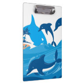 Dolphin Swim Clipboard Klemmbrett (Rechts)