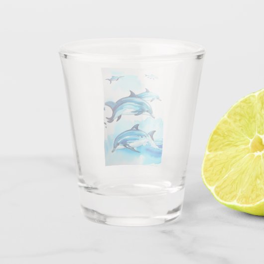 Dolphin Swim Schnapsglas (Rückseite)