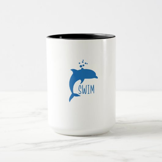 Dolphin swim tasse (Zentrum)