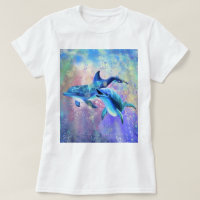 Dolphin T - Shirt Happy Family