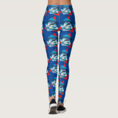 Dolphin-Tanzen auf den Wellen, Leggings (Rückseite)