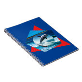 Dolphin-Tanzen auf den Wellen, Notebook Notizblock (Rechte Seite)