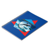 Dolphin-Tanzen auf den Wellen, Notebook Notizblock (Linke Seite)