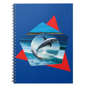 Dolphin-Tanzen auf den Wellen, Notebook Notizblock