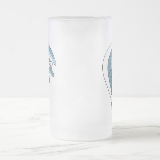 Dolphin-Tasse Mattglas Bierglas (Mittel)