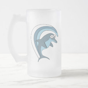 Dolphin-Tasse Mattglas Bierglas