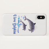 Dolphin-Telefongehäuse Case-Mate iPhone Hülle (Rückseite (Horizontal))
