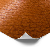 Dolphin Time on leather Poster (Ecke)