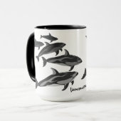 Dolphin Travel Mug Personalisieren Dolphin Art Tas Tasse (Vorderseite Links)