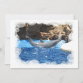 Dolphin Tricks Einladung (Vorderseite)