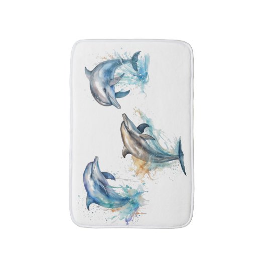Dolphin Trio Badematte (Vorderseite Vertikal)