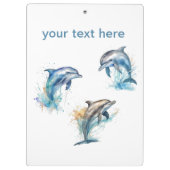 Dolphin Trio Klemmbrett (Rückseite)