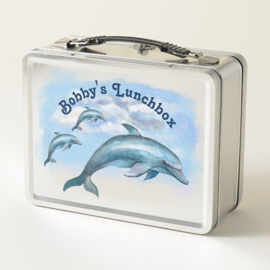 Dolphin Trio Metal Lunchbox (Rückseite)