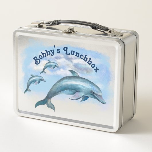 Dolphin Trio Metal Lunchbox (Vorderseite)