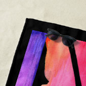 Dolphin Tropical Paradise Personalisiertes Badetuc Strandtuch (Beispiel)