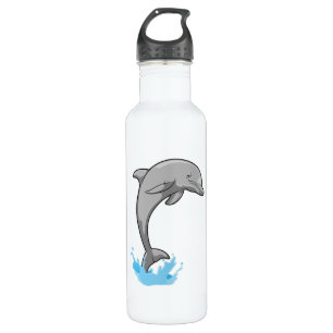 Dolphin über Wasser Edelstahlflasche