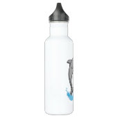Dolphin über Wasser Edelstahlflasche (Links)