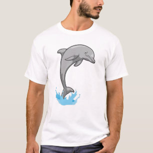 Dolphin über Wasser T-Shirt