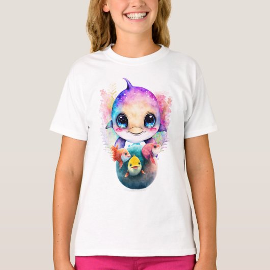 Dolphin- und Fischfreunde T-Shirt (Vorderseite)