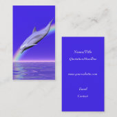 Dolphin und Regenbogen Visitenkarte (Vorne/Hinten)