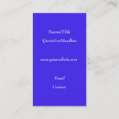 Dolphin und Regenbogen Visitenkarte (Rückseite)