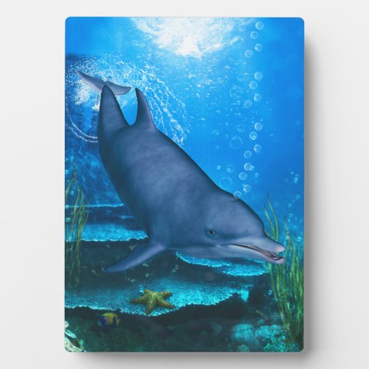 Dolphin Underwater Fotoplatte (Vorderseite)