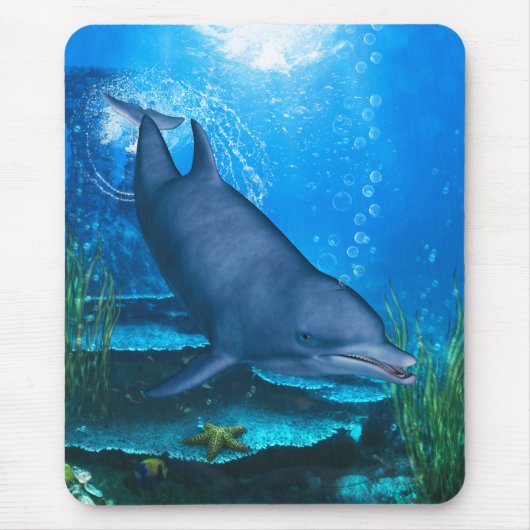 Dolphin Underwater Mousepad (Vorne)