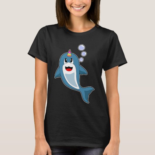 Dolphin Unicorn T-Shirt (Vorderseite)