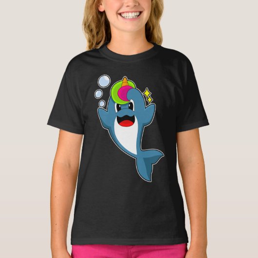 Dolphin Unicorn T-Shirt (Vorderseite)