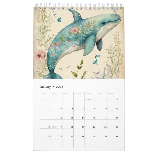 DOLPHIN UNTER DEM KALENDER DES MEERESFLORALLEN KOR (Jan 2026)