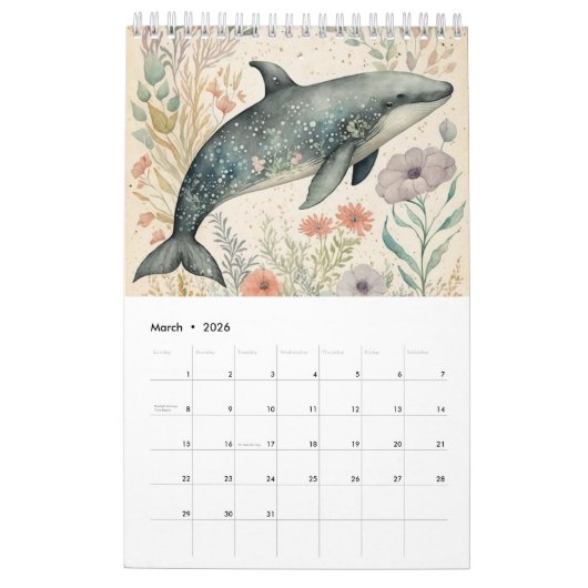DOLPHIN UNTER DEM KALENDER DES MEERESFLORALLEN KOR (Mär 2026)