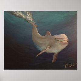 Dolphin unter Wasser Poster