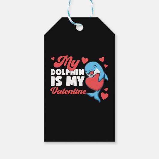 Dolphin Valentinstag My Dolphin Geschenkanhänger (Vorderseite)