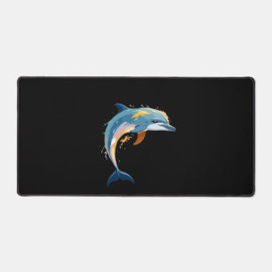 Dolphin Vector Art mit lebhaften Farben Schreibtischunterlage