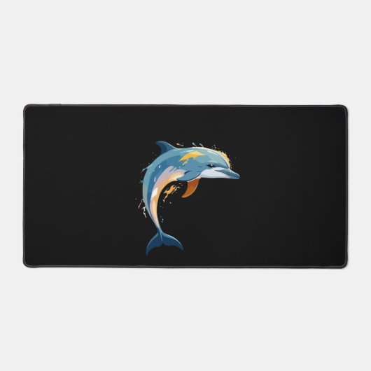 Dolphin Vector Art mit lebhaften Farben Schreibtischunterlage (Vorderseite)