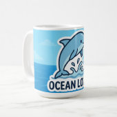Dolphin Vibes Kaffeetasse (Vorderseite Links)