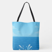 Dolphin Vibes Tasche (Rückseite)