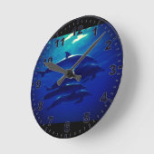 Dolphin Wall Clock Runde Wanduhr (Winkel)
