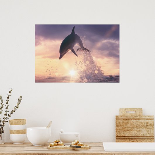 Dolphin-Wandkunst Poster (Küche)