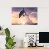 Dolphin-Wandkunst Poster (Heimbüro)