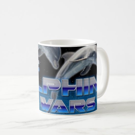 Dolphin Wars Coffee Cup Kaffeetasse (VorderseiteRechts)
