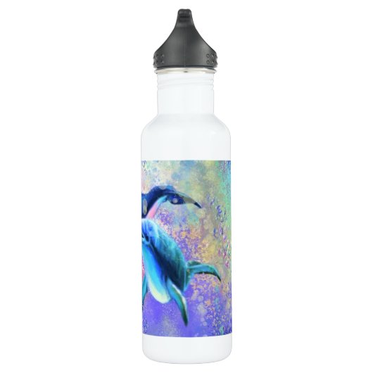 Dolphin Wasserflasche aus Edelstahl Edelstahlflasche (Rechts)